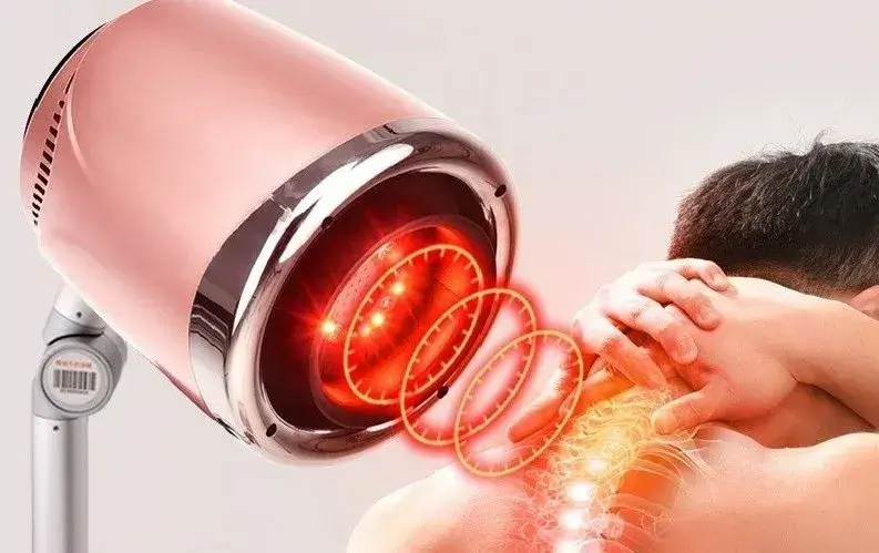 Đèn hồng ngoại trị liệu đau lưng, liệu pháp giảm đau cơ hiệu quả và thư giãn cột sống.