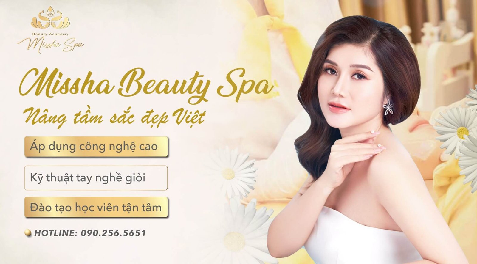 Người phụ nữ tại Missha Beauty Spa, áp dụng công nghệ cao, kỹ thuật tay nghề giỏi, đào tạo tận tâm.
