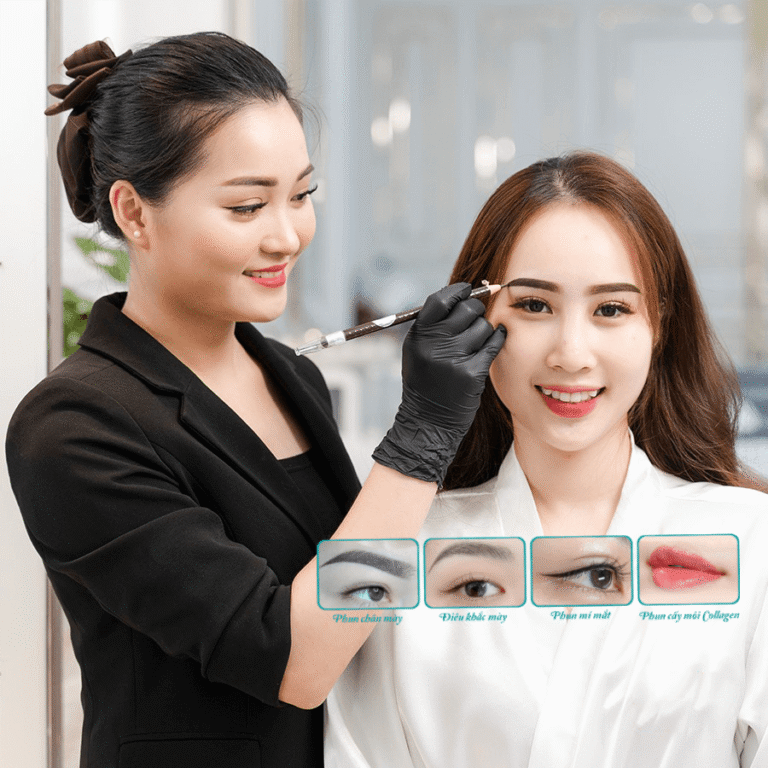 Giải Đáp Về Quy Trình Phun Tán Bột Chân Mày Cho Người Mới