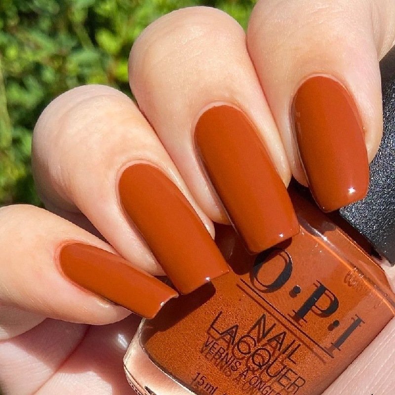 Top 10+ Mẫu Nail Màu Cam Đất Đẹp Sang Trọng, Hiện Đại 3 dat