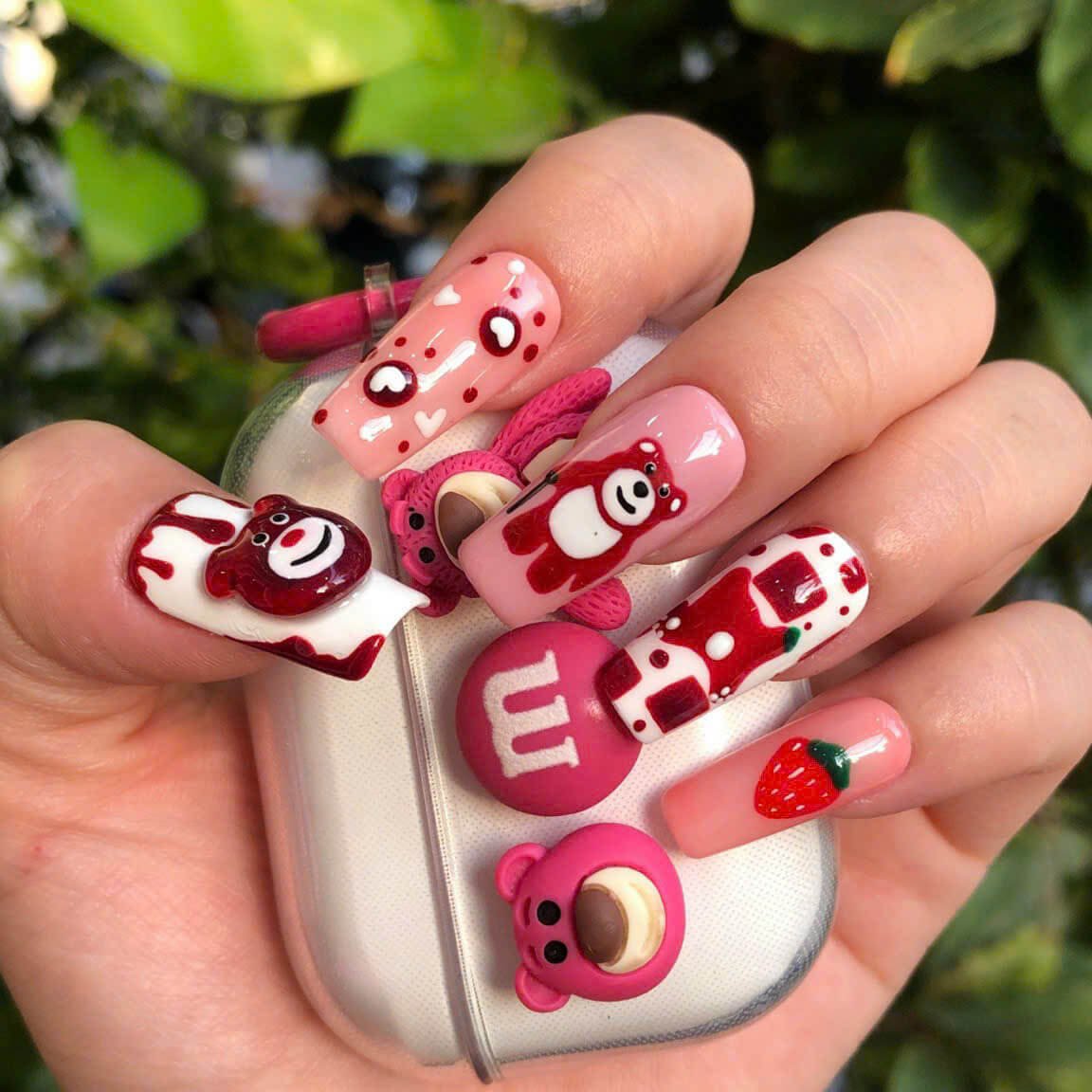 Top 5+ Mẫu Nail Gấu Dễ Thương, Đáng Yêu Được Yêu Thích Hiện Nay 5 dd 1 1
