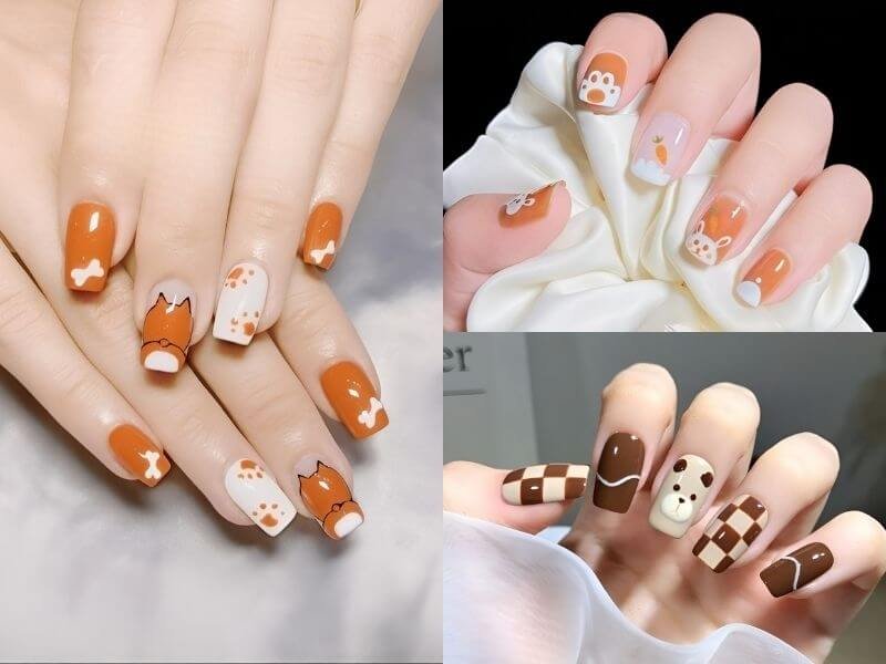 Top 10+ Mẫu Nail Màu Cam Đất Đẹp Sang Trọng, Hiện Đại 8 dth 1