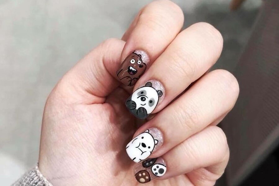 Top 5+ Mẫu Nail Gấu Dễ Thương, Đáng Yêu Được Yêu Thích Hiện Nay 1 gau2 1