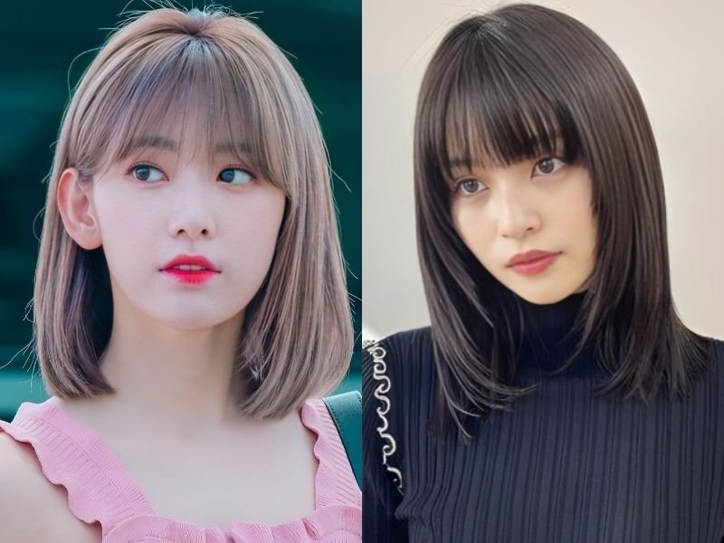 tóc ngắn ngang vai đẹp