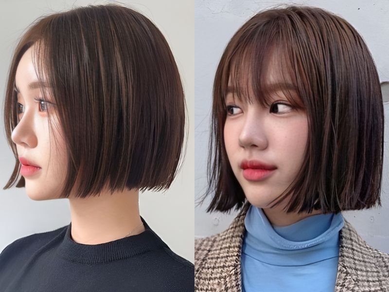 các kiểu tóc ngắn duỗi thẳng