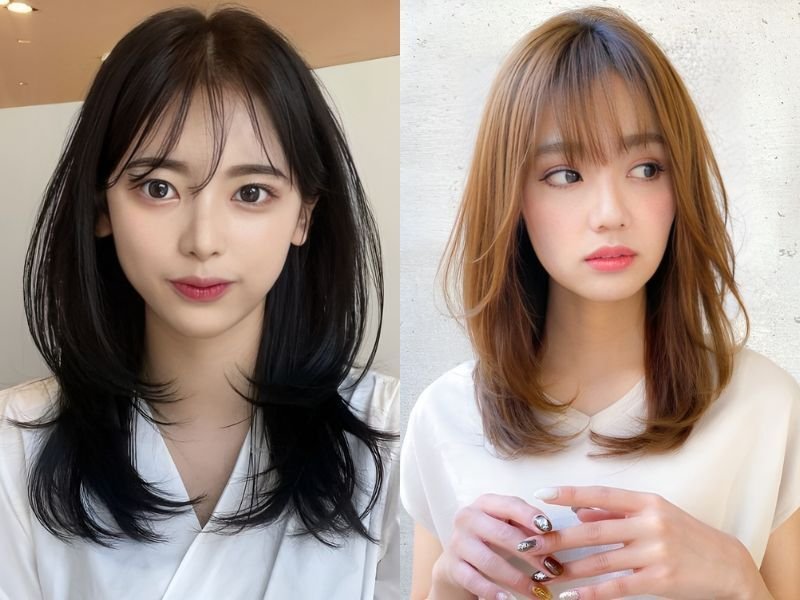 tóc ngắn ngang vai thẳng