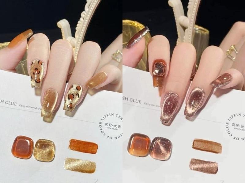 Top 10+ Mẫu Nail Màu Cam Đất Đẹp Sang Trọng, Hiện Đại 4 meo 2