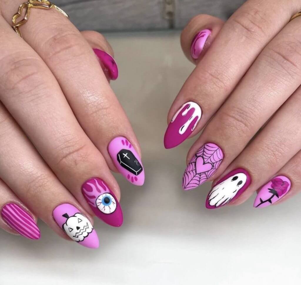 Top 15+ Mẫu Nail Halloween Đẹp, Độc Đáo Giúp Bạn Tỏa Sáng Mùa Lễ Hội 7 tim 1 1
