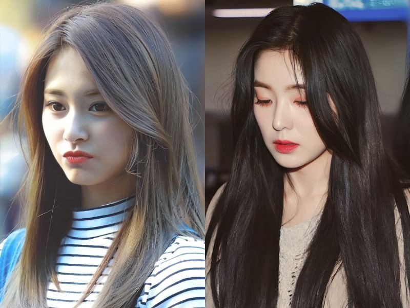 Tóc thẳng cho khuôn mặt tròn