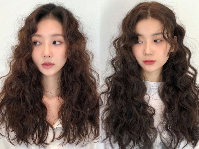 tóc uốn xù mì nhẹ