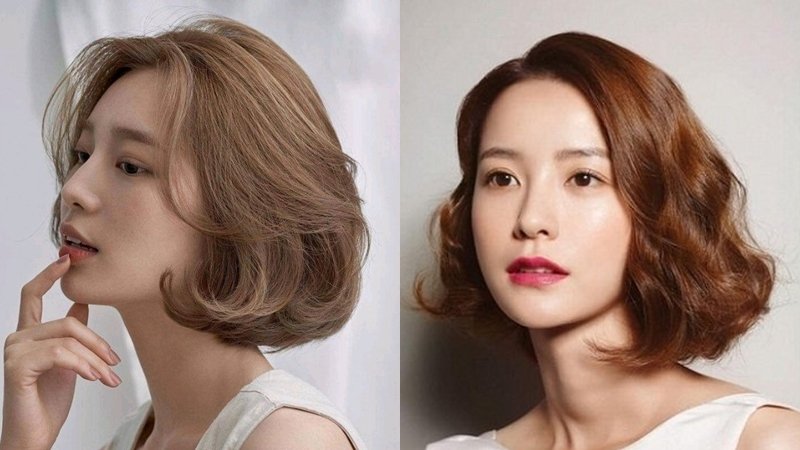 tóc uốn xù mì nhẹ