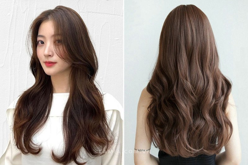 tóc uốn xù mì nhẹ