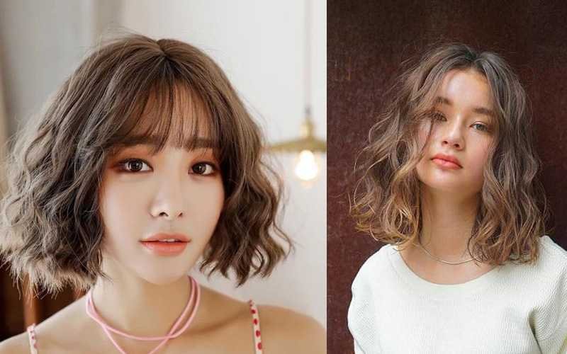 tóc uốn mì xù nhẹ