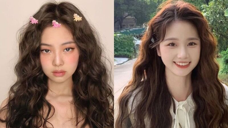 tóc uốn mì xù nhẹ