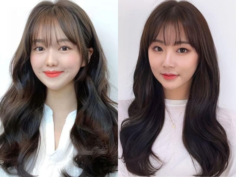 tóc xoăn đẹp cho khuôn mặt dài