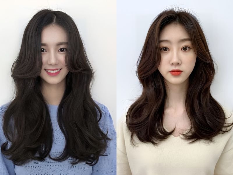 tóc xoăn đẹp cho khuôn mặt dài