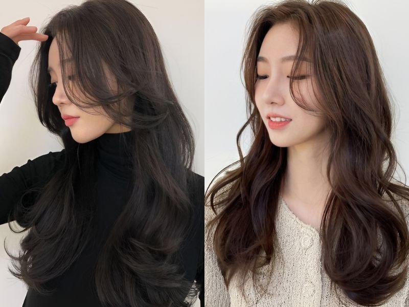 tóc xoăn đẹp cho khuôn mặt dài