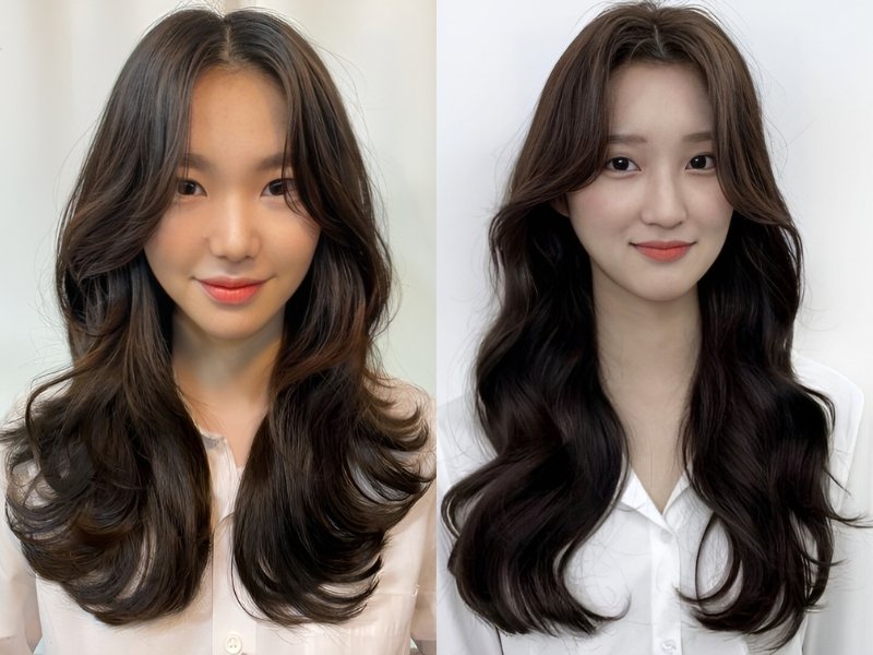 tóc xoăn đẹp cho khuôn mặt dài