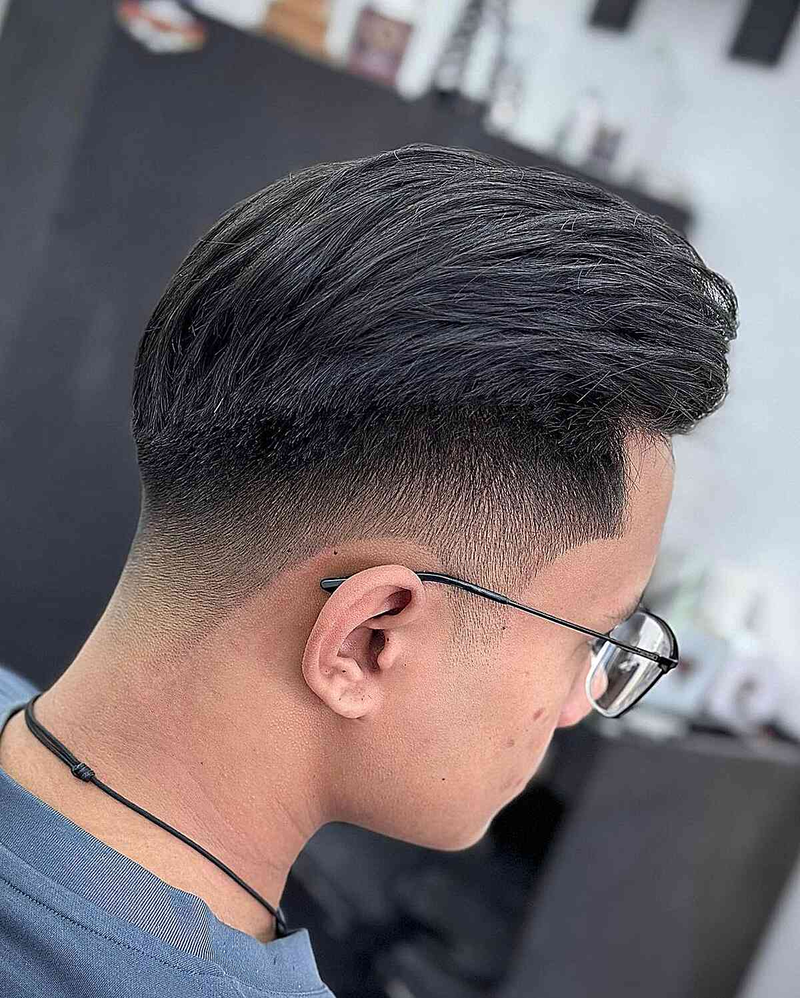 Kiểu tóc undercut cho nam mặt tròn fade