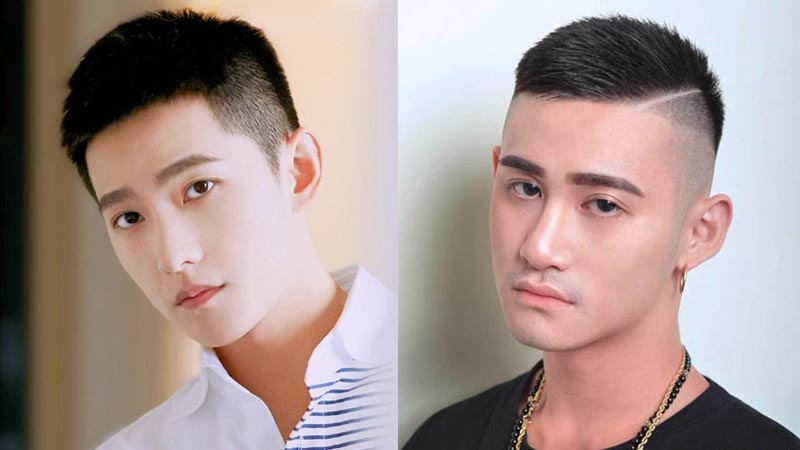 Kiểu tóc undercut cho nam mặt tròn ngắn