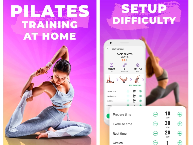 Ứng dụng Pilates exercise by Mel Studio