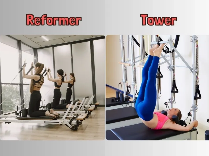 So sánh giữa Pilates Reformer và Pilates Tower